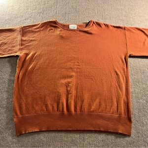 NWOT ANDREE BY UNIT Terracotta Crewneck Sweater